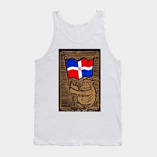 Dominican Republic Flag Ape Tank Top